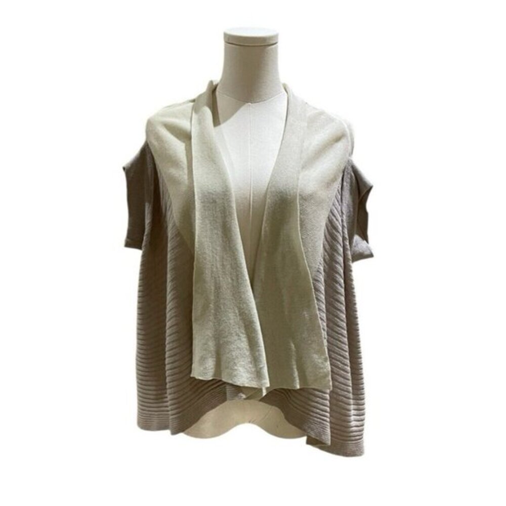 MM Couture by Miss Me Linen Blend Open Front Cardigan Shrug NEW